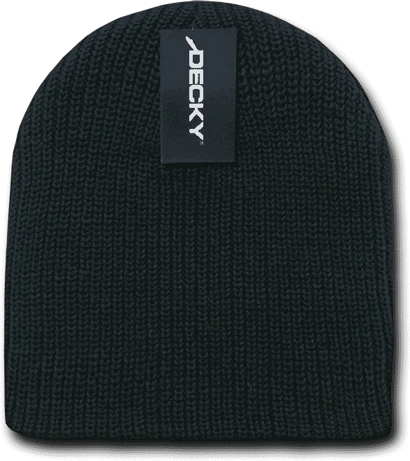 Decky 608 GI Cuffless Watch Cap Beanie - Black