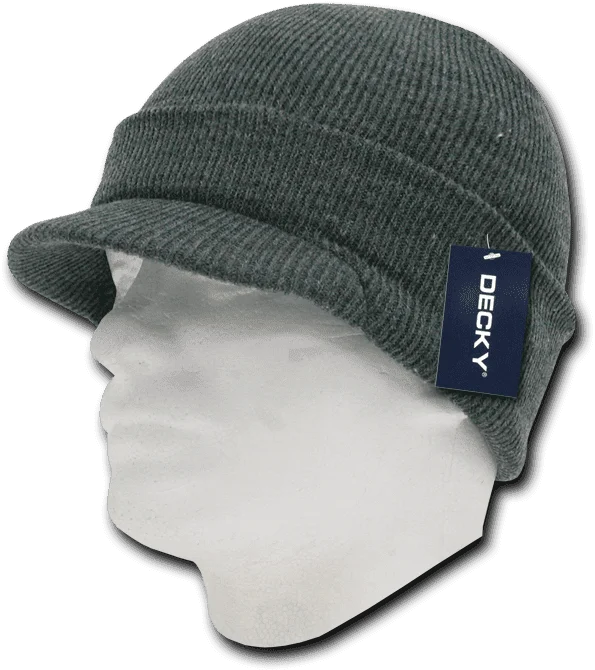 Decky 8009 Jeep Cap - Heather Charcoal