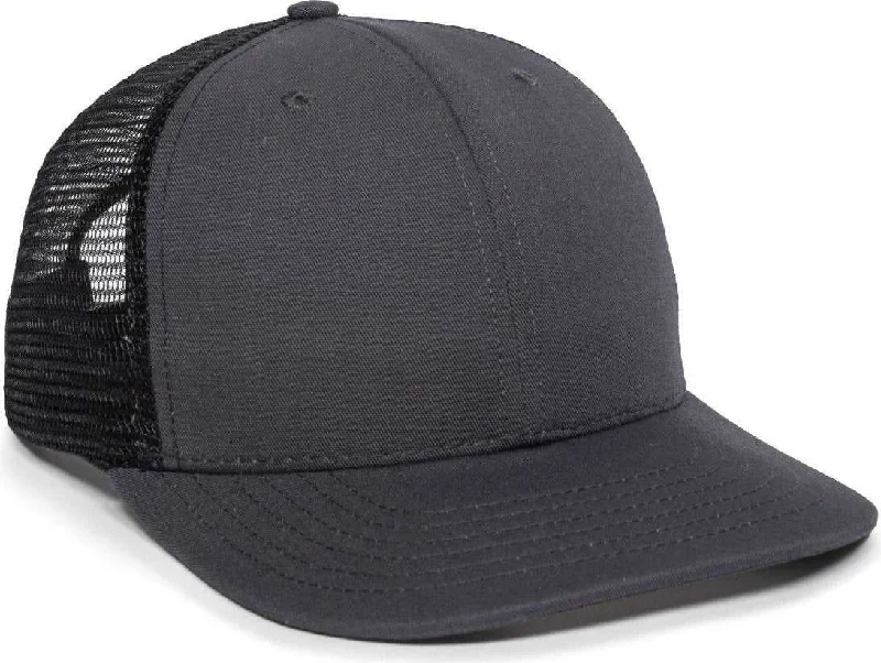 OC Sports AM-101M USA Made Mesh Back Cap - Charcoal Black