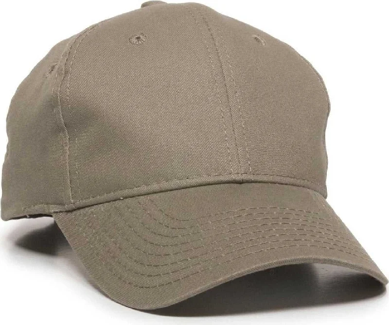 OC Sports BCT-600 Pro Style Cotton Twill Cap - Khaki