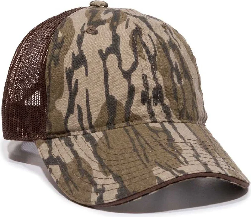 OC Sports CGWM-301 Adjustable Mesh Back Cap - Mossy Oak Original Bottomland  Brown