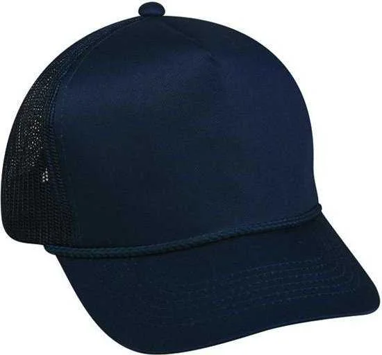 OC Sports GL-155 Adjustable Mesh Back Cap - Navy