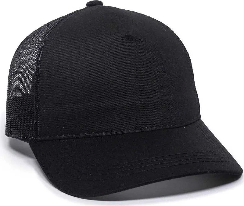 OC Sports GL-415 Adjustable Mesh Back Cap - Black