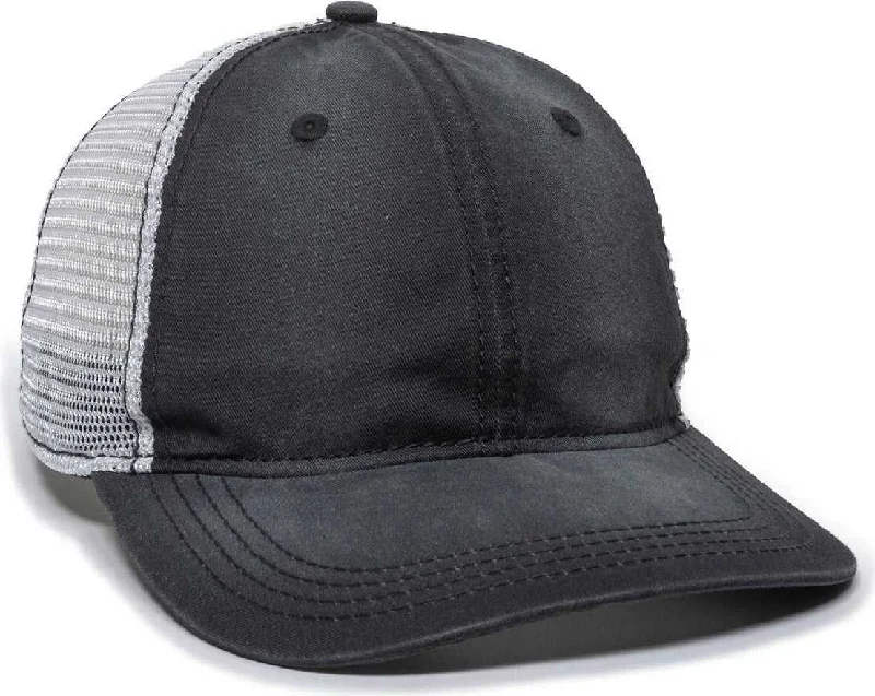 OC Sports PDT-750M Adjustable Mesh Back Cap - Black White