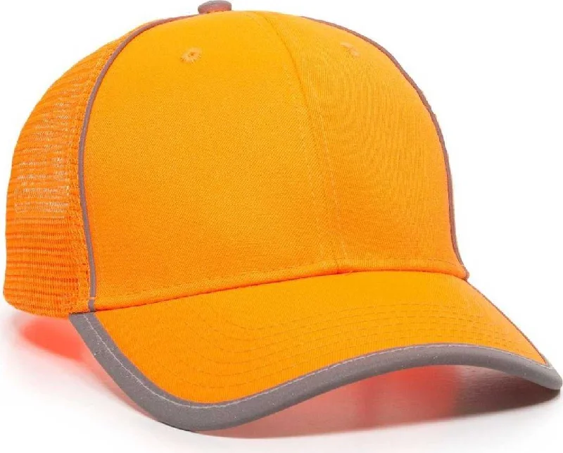 OC Sports SAF-300M Adjustable Mesh Back Cap that is Easily Visible - Blaze