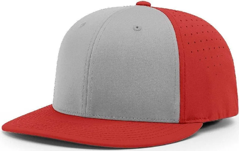 Richardson PTS30 Lite R-Flex Cap - Gray Red Alt