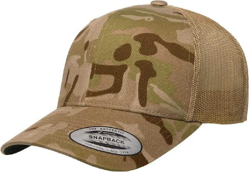 Yupoong 6606MC Classics MultiCam Retro Trucker Cap - Multicam Arid Tan