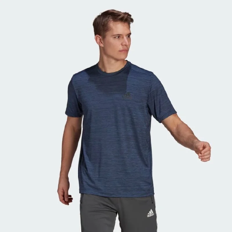 Adidas Aeroready Designed 2 Move Sport Stretch Men Training T-Shirt Navy