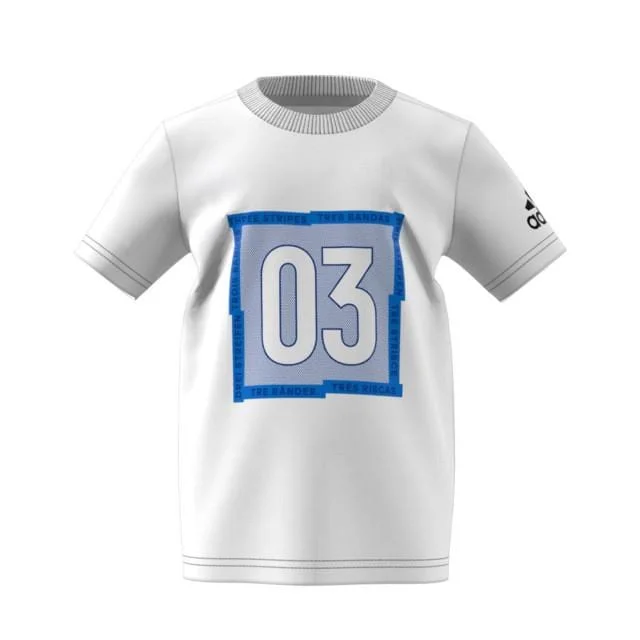 Adidas Boys' Training Graphic T-Shirts White DW4099