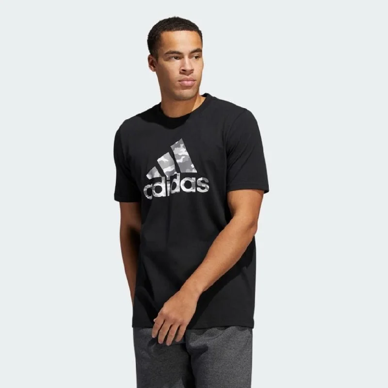 Adidas Camo Badge Of Sport Graphic Men Lifestyle T-Shirt Black