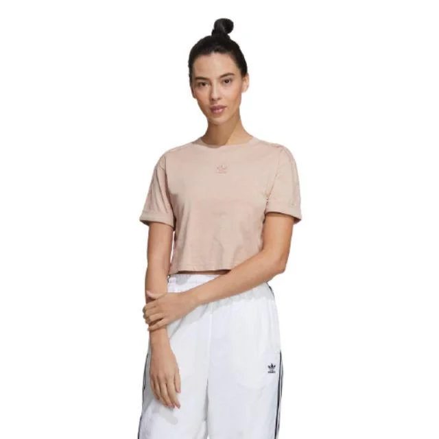 Adidas Cropped Women Original T-Shirt Ash Pearl Gm6694