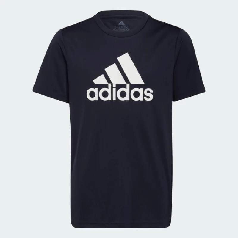 Adidas Designed To Move Big Logo Boys Lifestyle T-Shirt Legend Ink/White