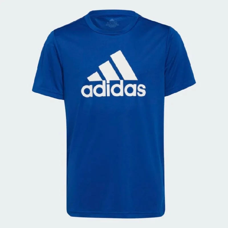 Adidas Designed To Move Big Logo Boys Lifestyle T-Shirt Royal Blue