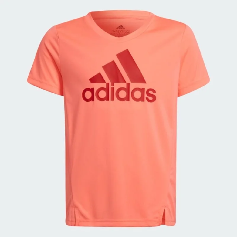 Adidas Designed To Move Girls Lifestyle T-Shirt Acid Red