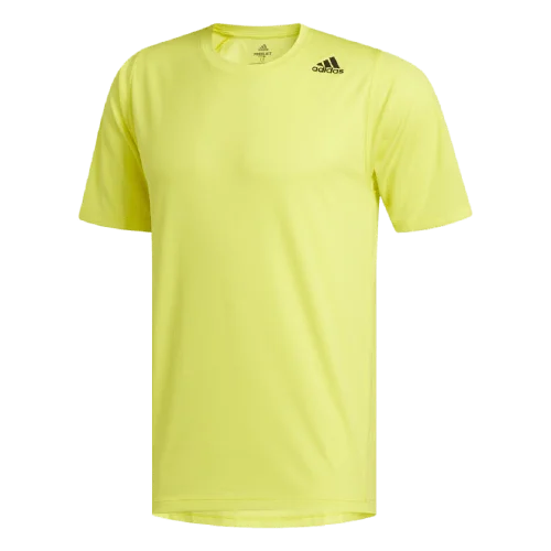 Adidas Freelift Sport Fitted 3-Stripes Men Training T-Shirt Shock Yellow