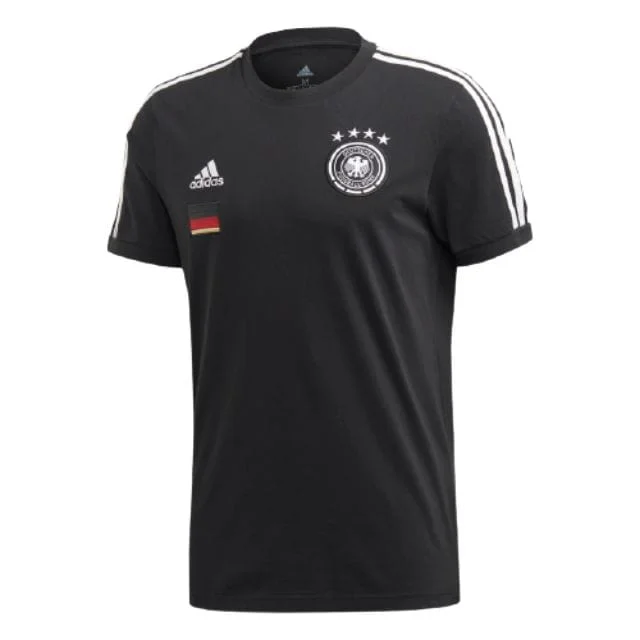 Adidas Germany 3-Stripes Men Football T-Shirt Black