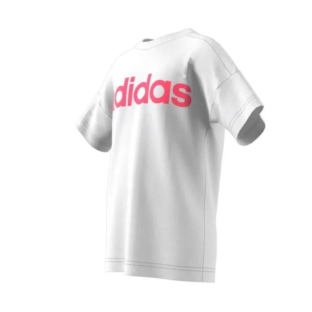 Adidas Girls' Training DJ1531 Little Kids' Linear T-Shirt