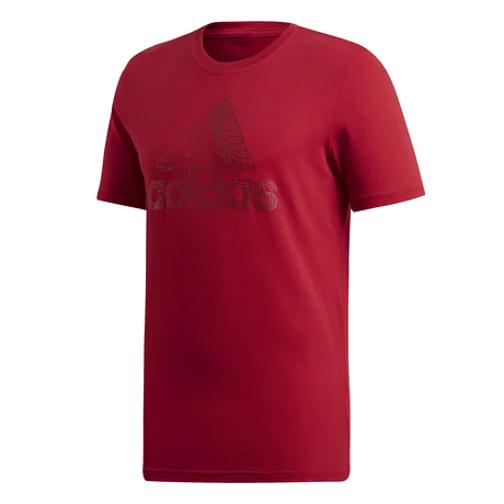 Adidas Mh Bos Foil Men Training T-Shirt Red  Ed7276