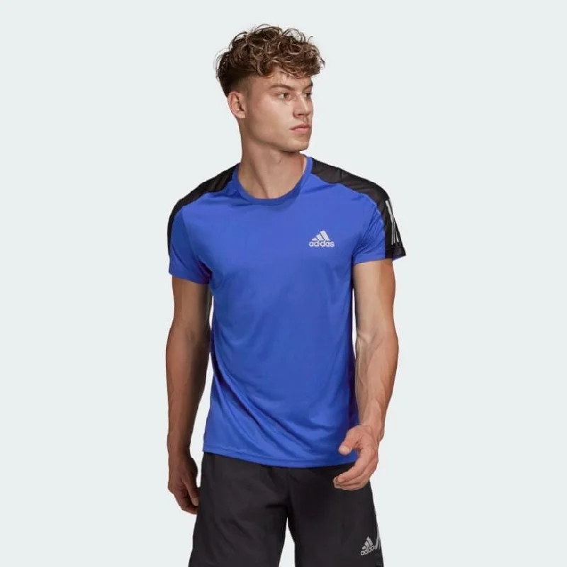 Adidas Own The Run Men Running T-Shirt Royal Blue