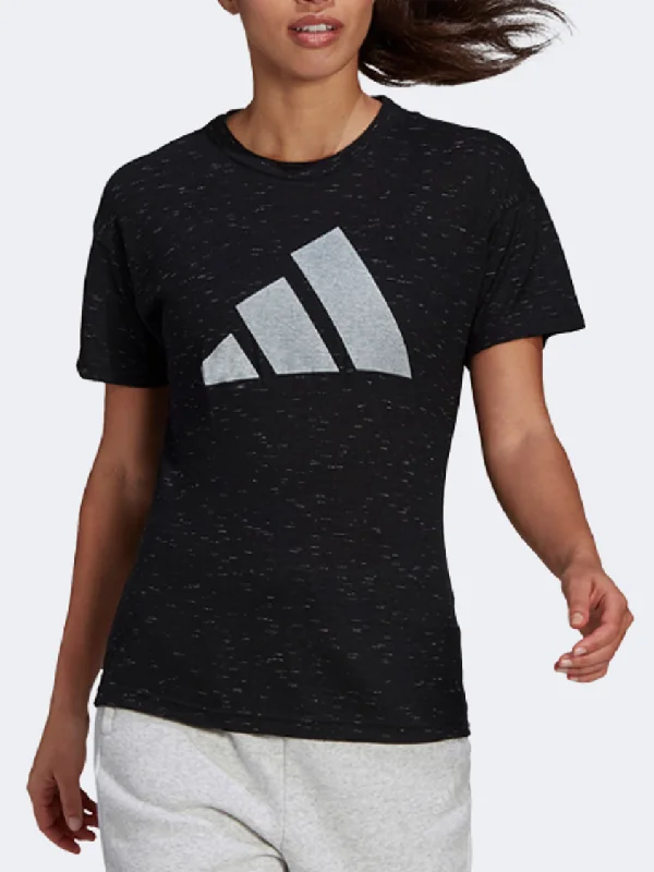 Adidas Sport Inspired Winners 2.0 Women Sportswear T-Shirt Black Melange