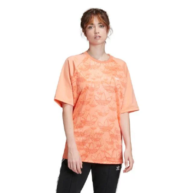 Adidas Tee Women Original T-Shirt Coral/Multicolor Fm1930