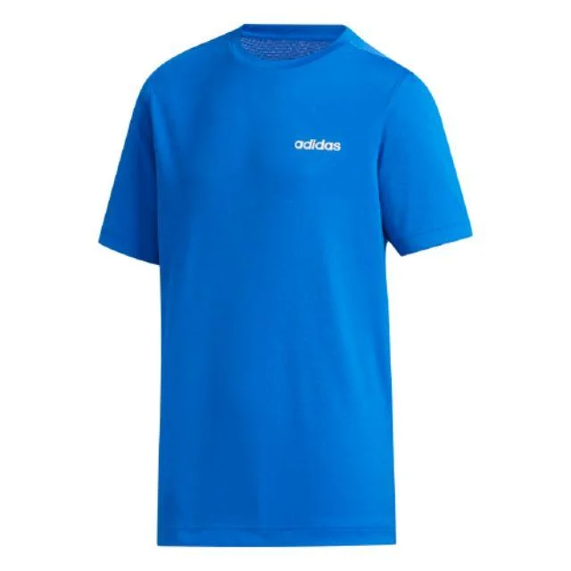 Adidas Training Plain Kids-Boys Training T-Shirt Glow Blue Fm0758