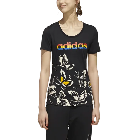 Adidas W Farm P Women Training T-Shirt Black  Ei4829