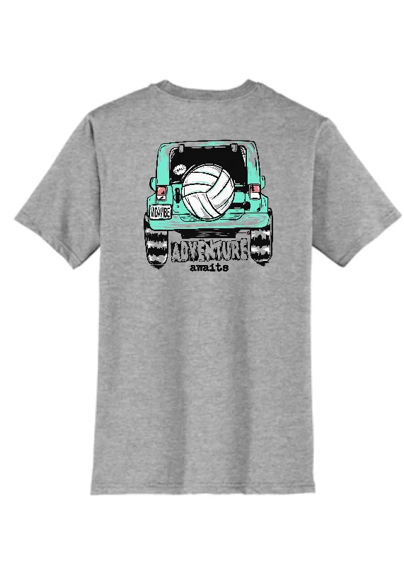 Adventure Awaits Volleyball Tee