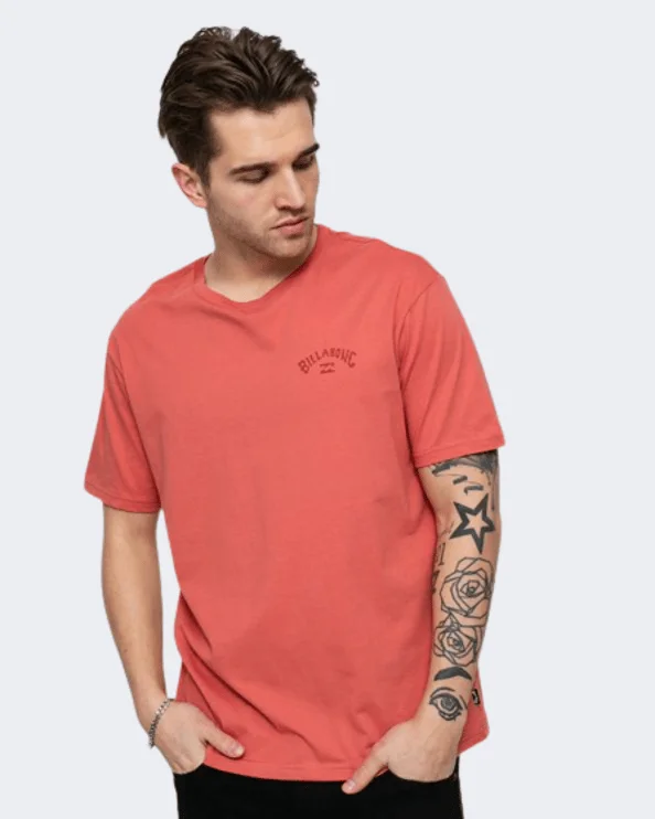 Billabong Arch Wave Men Lifestyle T-Shirt Faded Rose