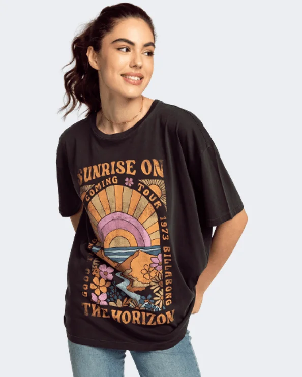 Billabong On The Horizon Women Lifestyle T-Shirt Off Black