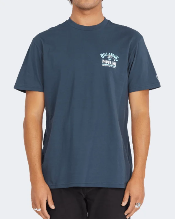 Billabong Pipeline Poster Men Lifestyle T-Shirt Navy