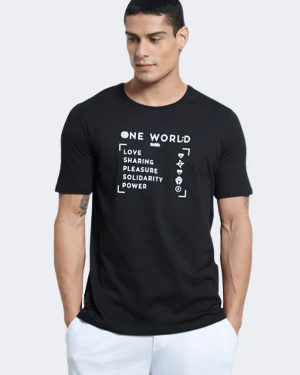 Bodytalk One World Men  Lifestyle T-Shirt Black