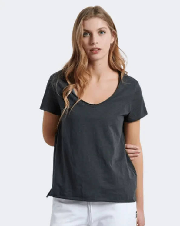 Bodytalk V-Neck Women Lifestyle T-Shirt Coal