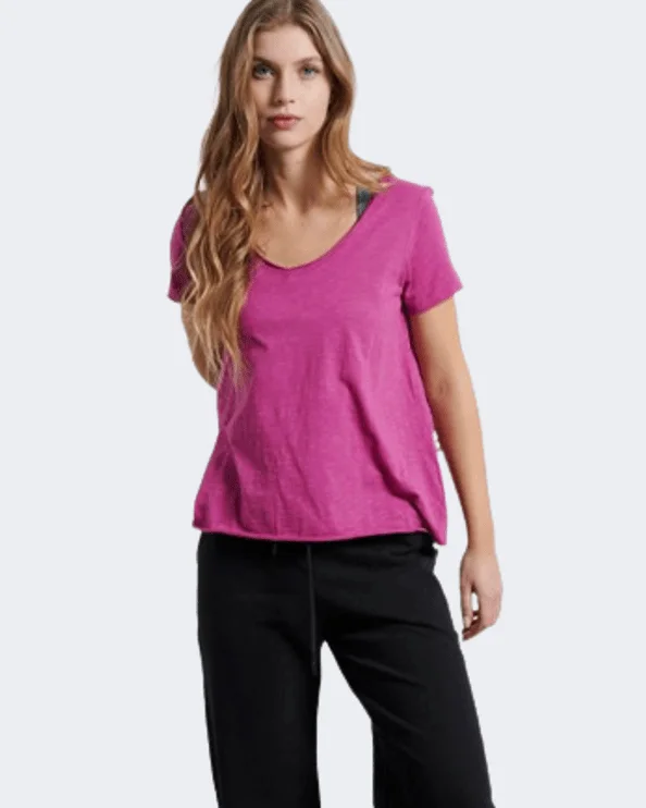 Bodytalk V-Neck Women Lifestyle T-Shirt Pink