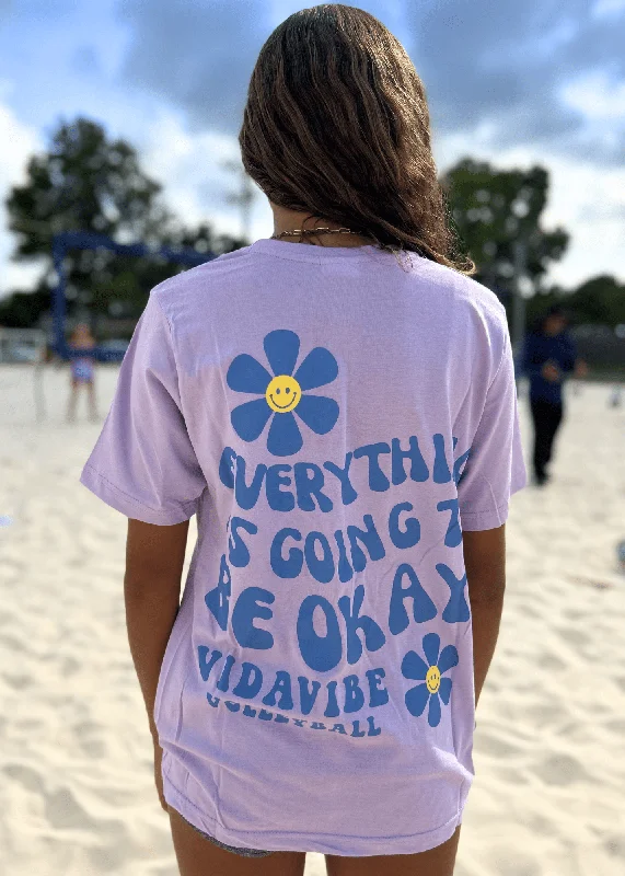 Everything Is Going To Be Okay Volleyball Tee