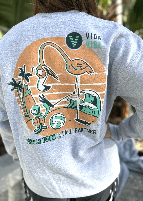 Found A Tall Partner Volleyball Crewneck