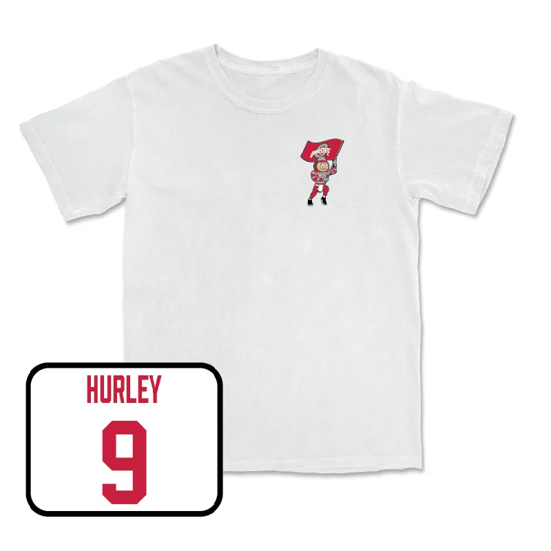 Men's Volleyball White Brutus Comfort Colors Tee  - Daniel Hurley