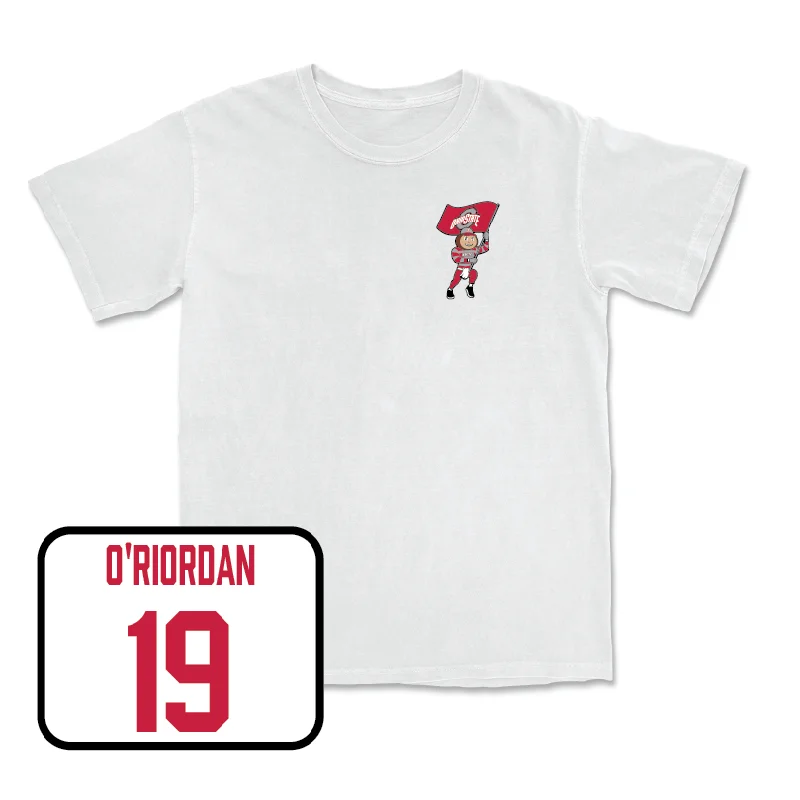 Men's Volleyball White Brutus Comfort Colors Tee  - Jack O’Riordan