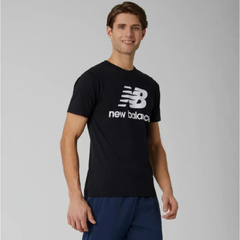 New Balance Essential Stacked Men Lifestyle T-Shirt Black