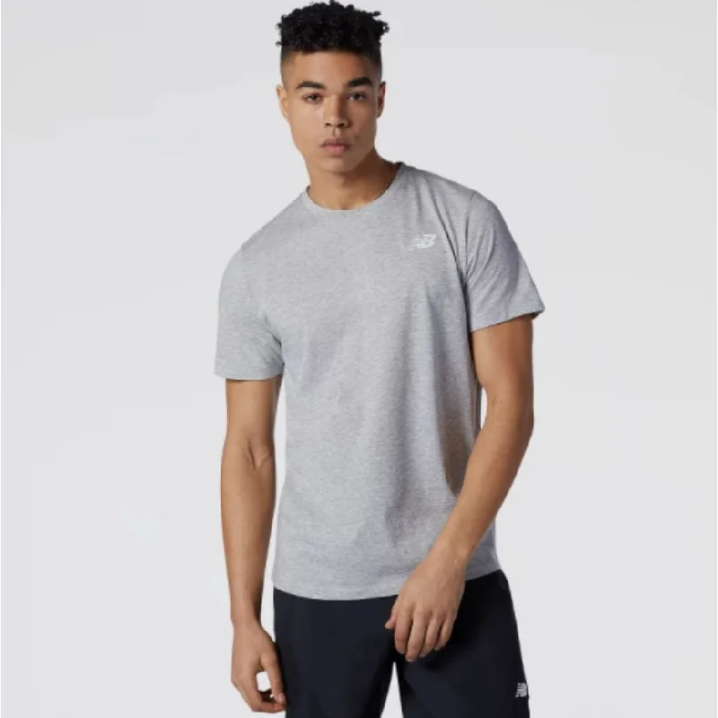 New Balance Heathertech Men Performanc T-Shirt Grey