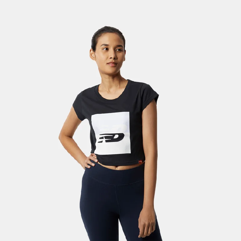 New Balance Sport Box Women Lifestyle T-Shirt Black