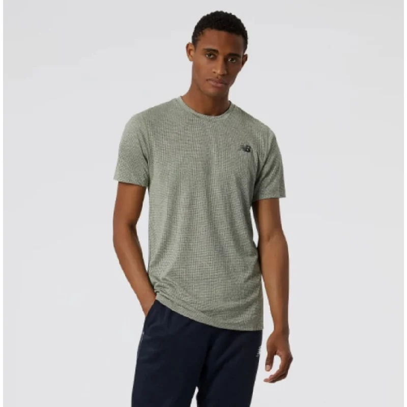 New Balance Tenacity Men Performance T-Shirt Olive Heather