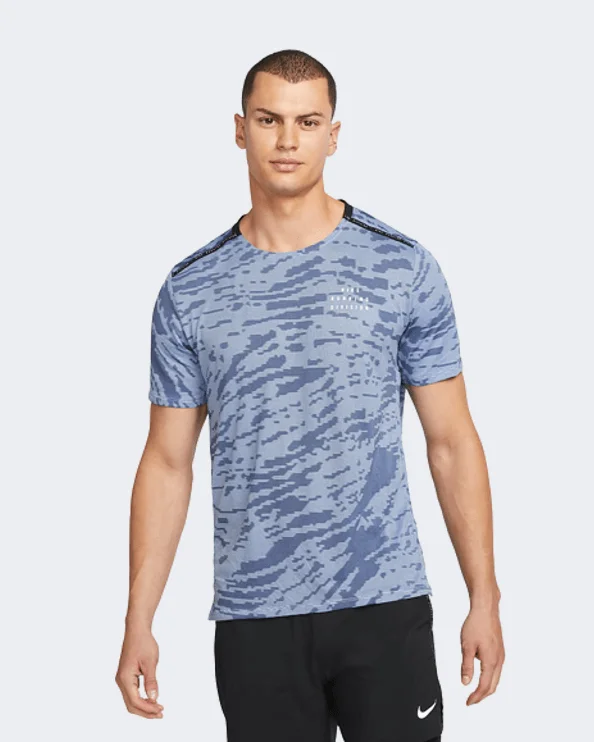 Nike Dri-Fit Run Division Rise 365 Men Running T-Shirt Light Navy