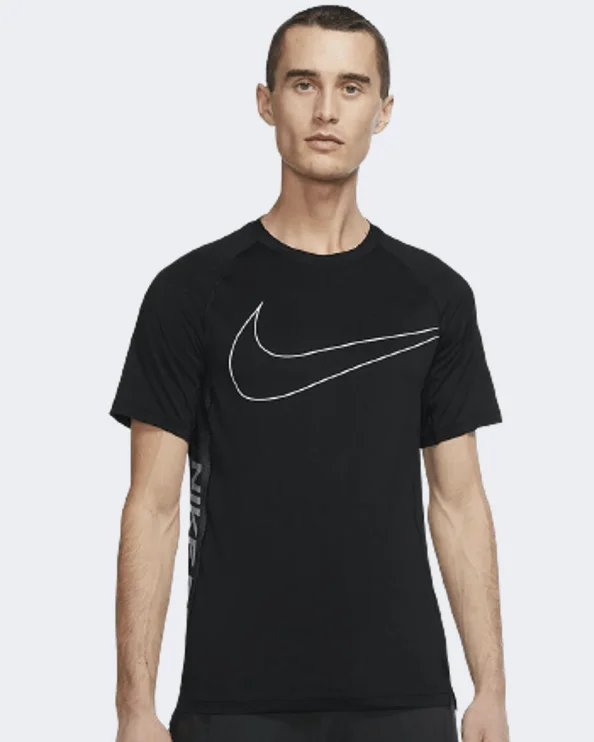 Nike Pro Dri-Fit Slim Fit Novelty Men Training T-Shirt Black/White