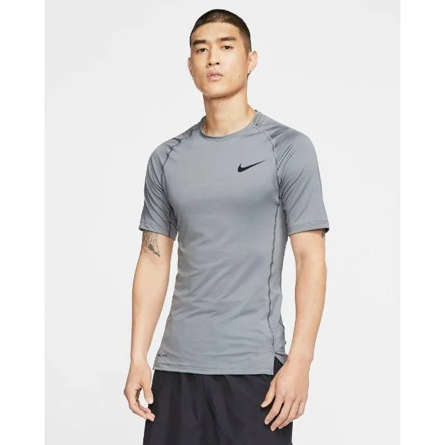 Nike Top Pro Men Football T-Shirt Grey Bv5631-085