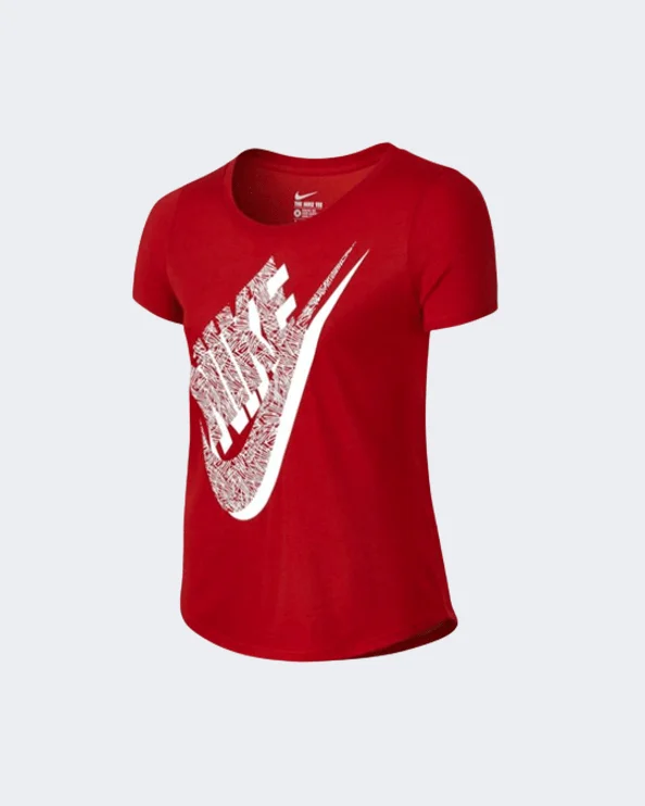 Nike Tri Blend Palm Futura Girls Training T-Shirt Red/White