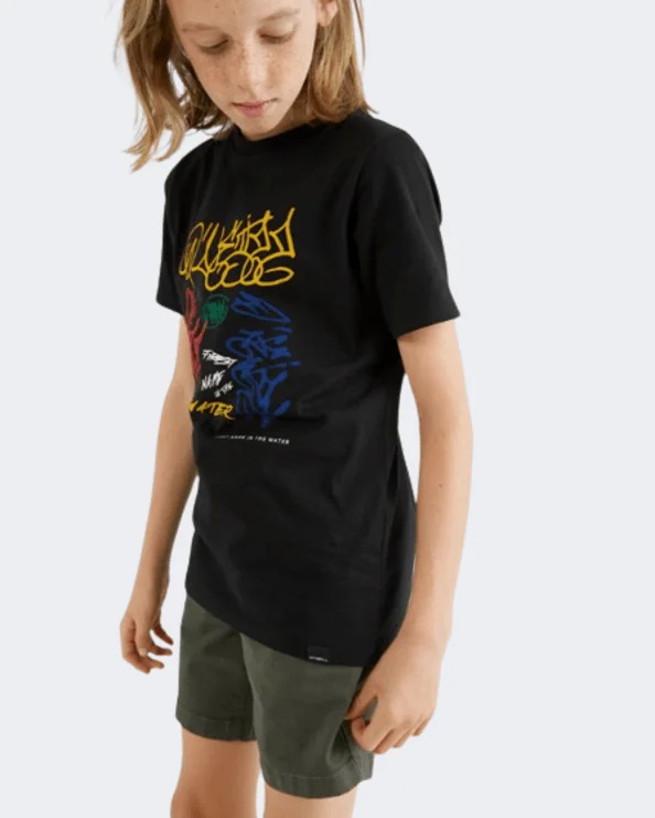 O'Neill Graffiti Boys Lifestyle T-Shirt Black Out