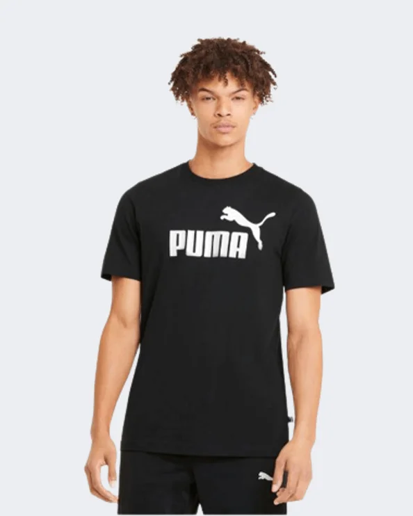 Puma Essentials Logo Men Lifestyle T-Shirt Black