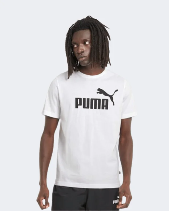 Puma Essentials Logo Men Lifestyle T-Shirt White