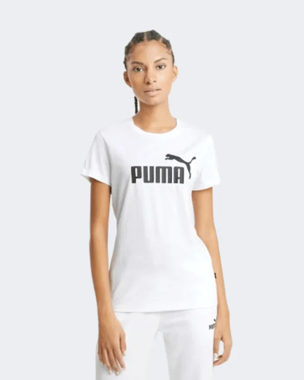 Puma Essentials Logo Women Lifestyle T-Shirt White